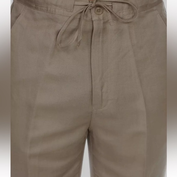 Men’s Cubavera XX-Large (44-46) Natural Beige Color Linen Drawstring Pants - Picture 5 of 7